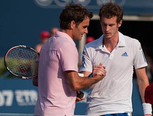 Federer and Murray by johnwnguyen, CC BY 2.0