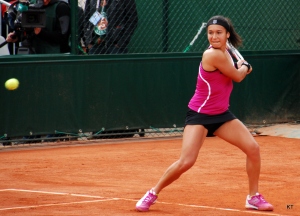 Heather Watson at the French Open